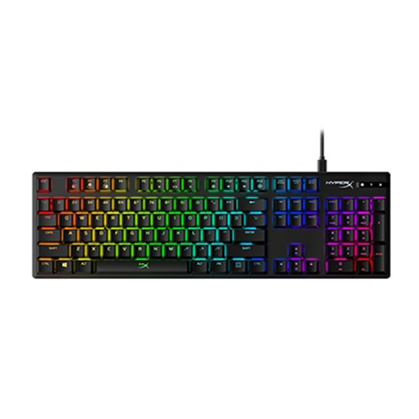 HyperX Alloy Origins - Mechanical Gaming Keyboard Software-Controlled Light & Macro Customization Compact Form Factor RGB LED Backlit - Linear HyperX Red Switch（HX-KB6AQX-US）